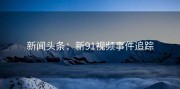 新闻头条：新91视频事件追踪