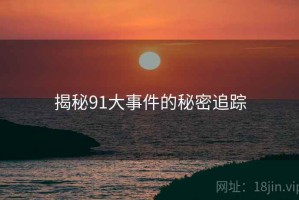 揭秘91大事件的秘密追踪
