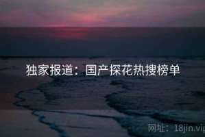 独家报道：国产探花热搜榜单