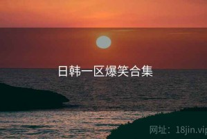 日韩一区爆笑合集