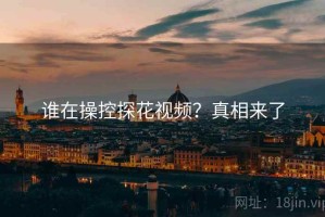 谁在操控探花视频?真相来了 谁在操控探花视频?真相来了
