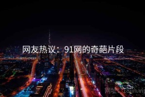 网友热议：91网的奇葩片段