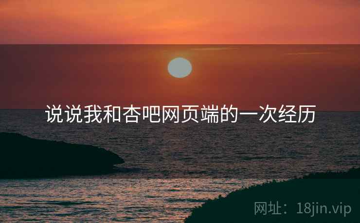 说说我和杏吧网页端的一次经历