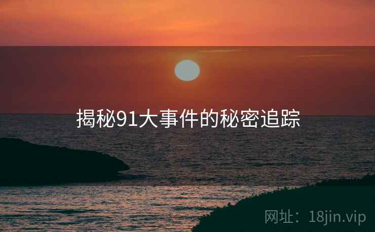 揭秘91大事件的秘密追踪